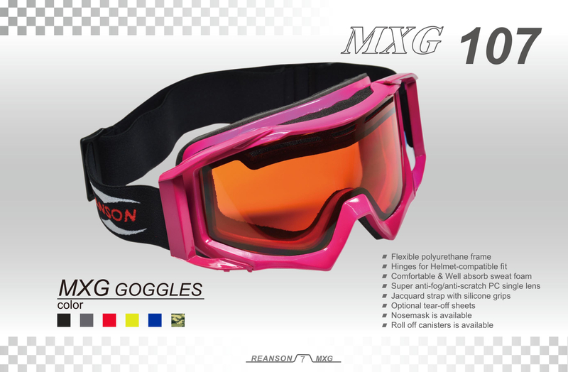 Motorradbrille über Brille-MXG107