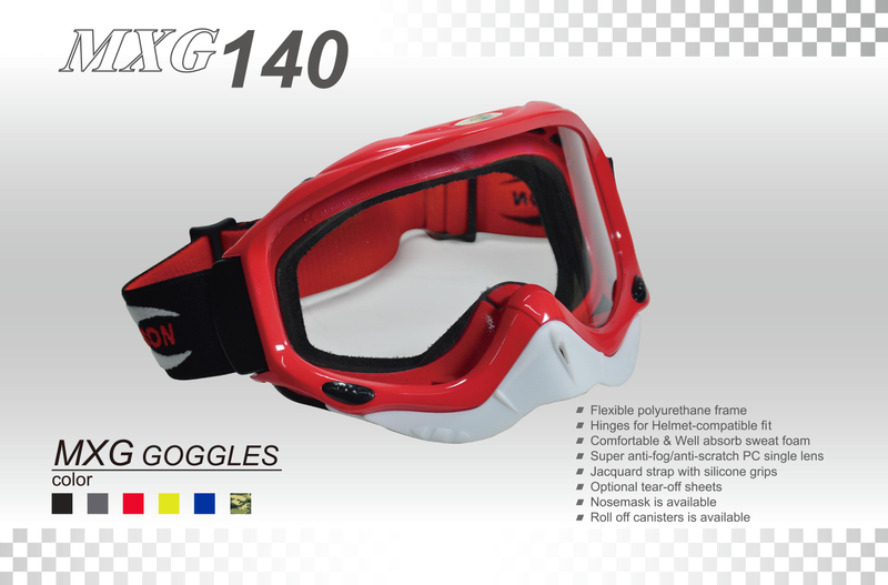 Motorradbrillenmaske abnehmbar-MXG140
