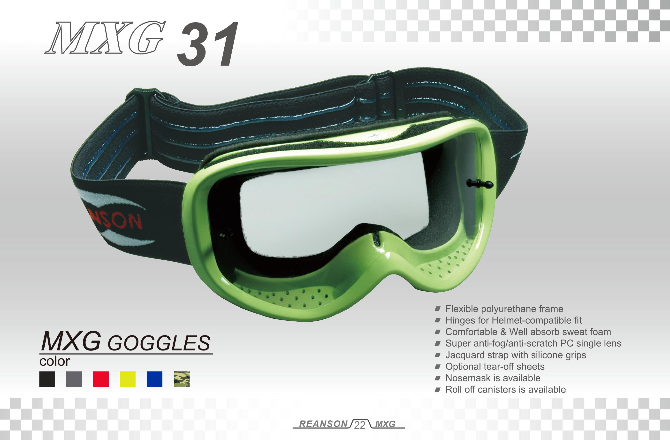 Motorradbrille Anti-Fog-MXG31