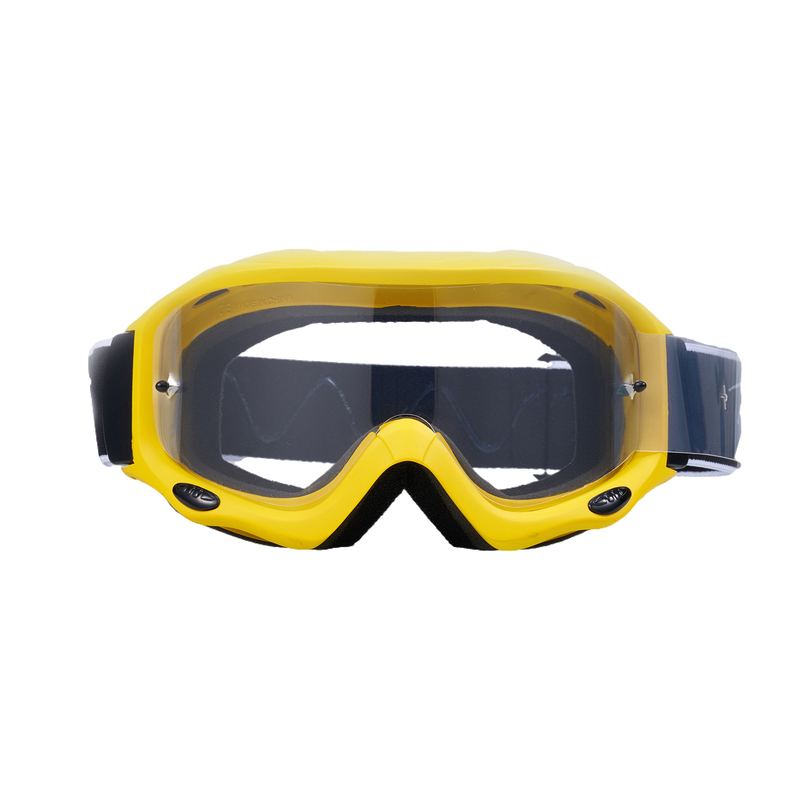 Motorradbrille über Brille-MXG140 Gelbe laminierte Folie