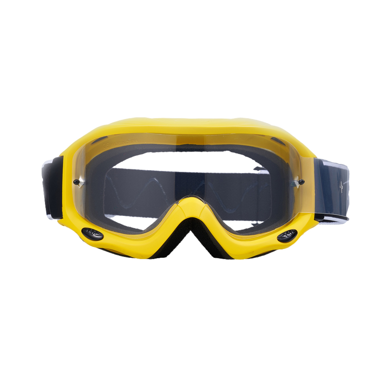 Motorradbrille über Brille-MXG140 Gelbe laminierte Folie