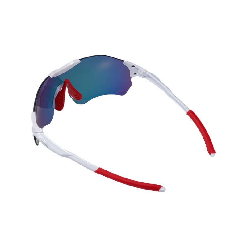 SP039 Weißer Rahmen + rote Gläser