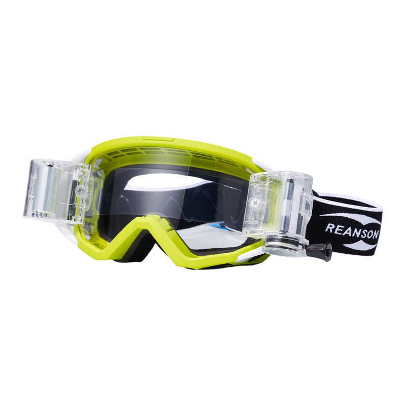 Motorradbrille über Brille-MXG136Gelb-grüne Rollfolie