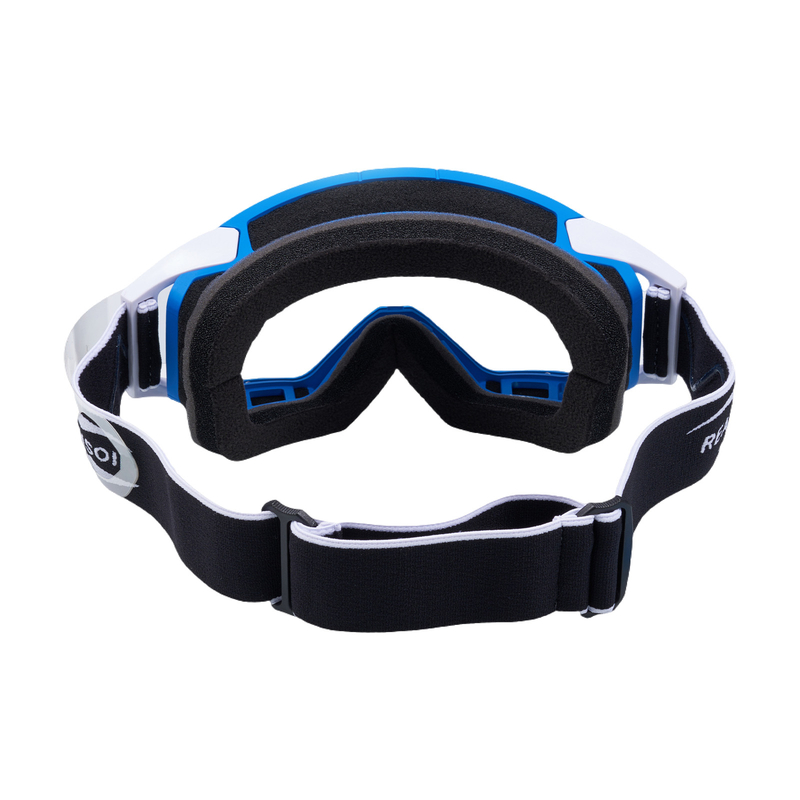 Motorradbrille über Brille-MXG136 Blaue laminierte Folie