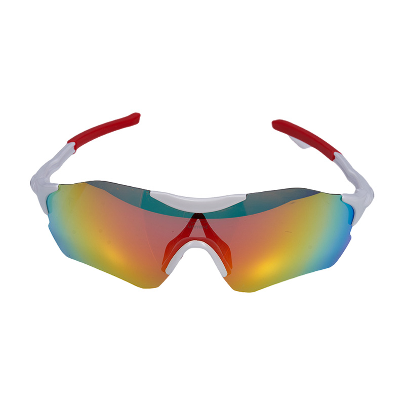 SP039 Weißer Rahmen + rote Gläser