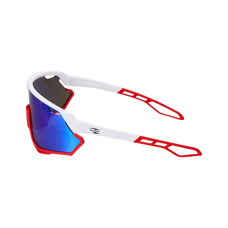 SP015 Rot-weißer Rahmen + blaue Gläser