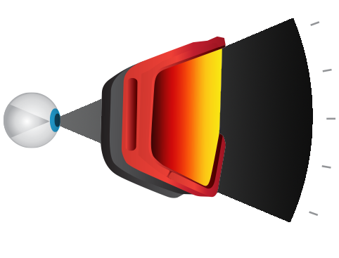 individuelle Skibrille