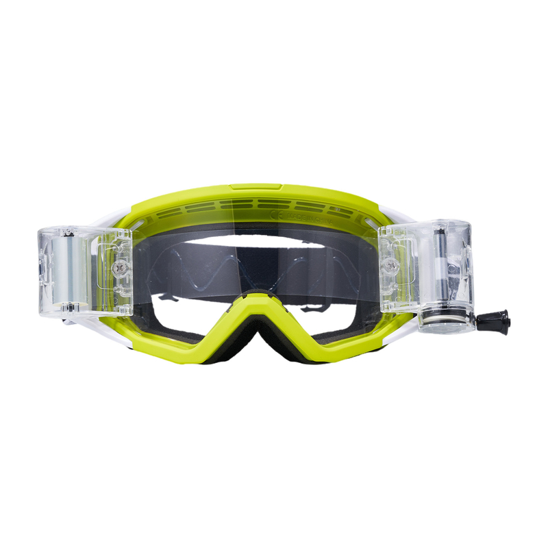 Motorradbrille über Brille-MXG136Gelb-grüne Rollfolie