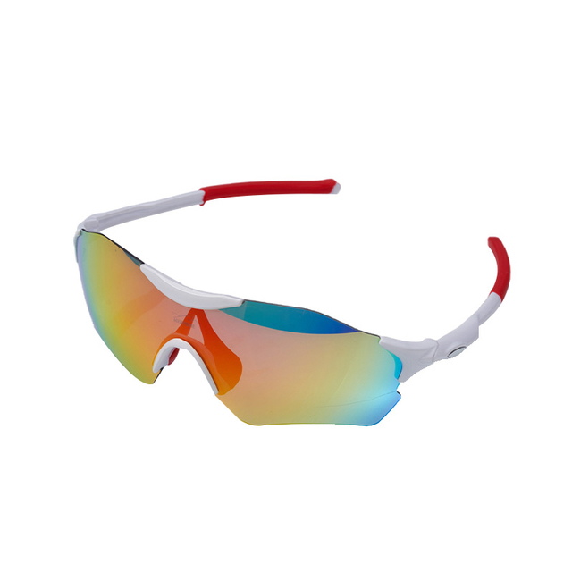 SP039 Weißer Rahmen + rote Gläser