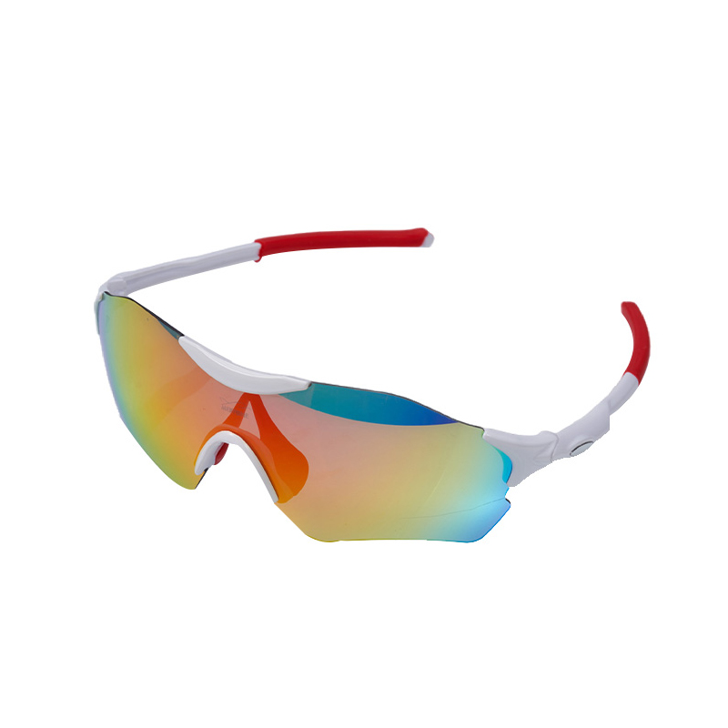 SP039 Weißer Rahmen + rote Gläser