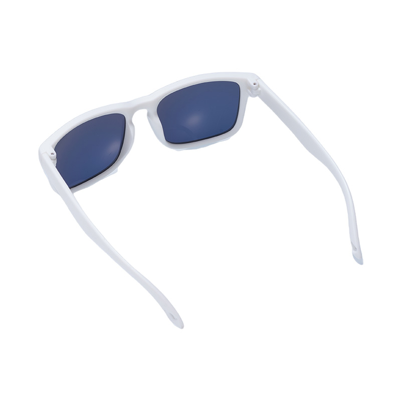 SP010 Rennradbrille, weißer Rahmen + blaue Gläser