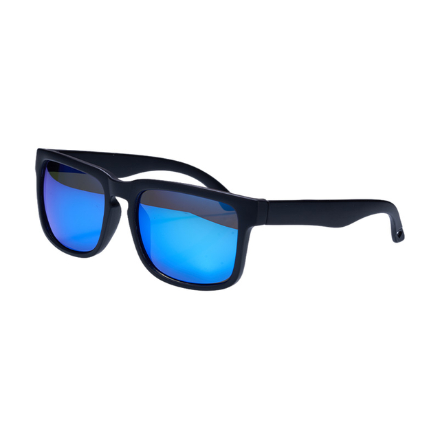 SP010 Fahrradbrille, schwarzer Rahmen + blaue Gläser