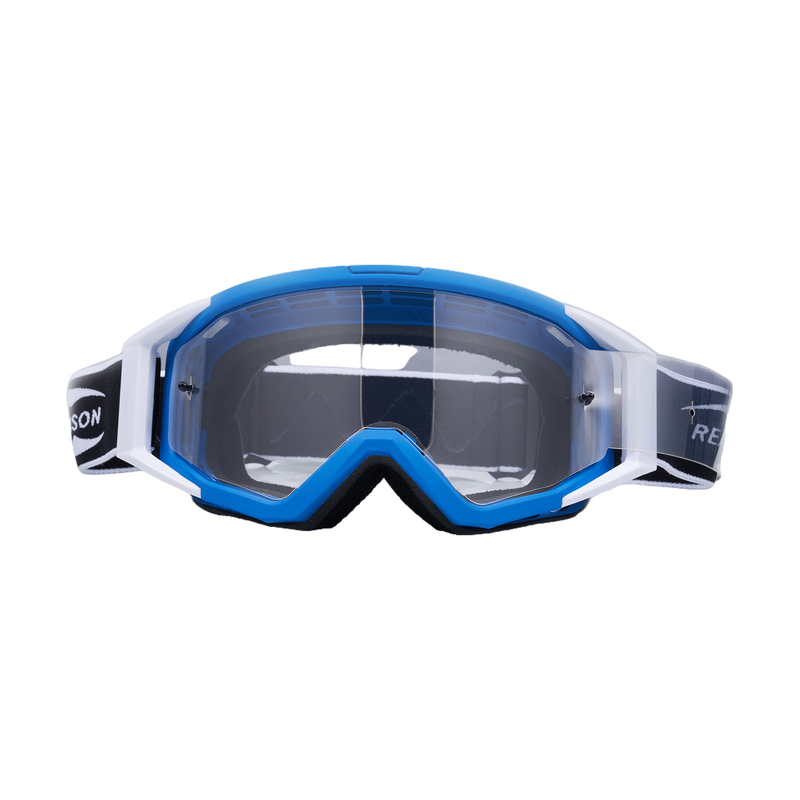 Motorradbrille über Brille-MXG136 Blaue laminierte Folie