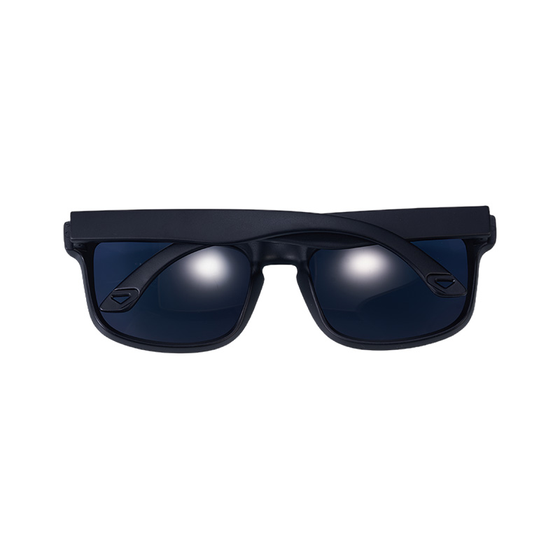 SP010 Fahrradbrille, schwarzer Rahmen + blaue Gläser
