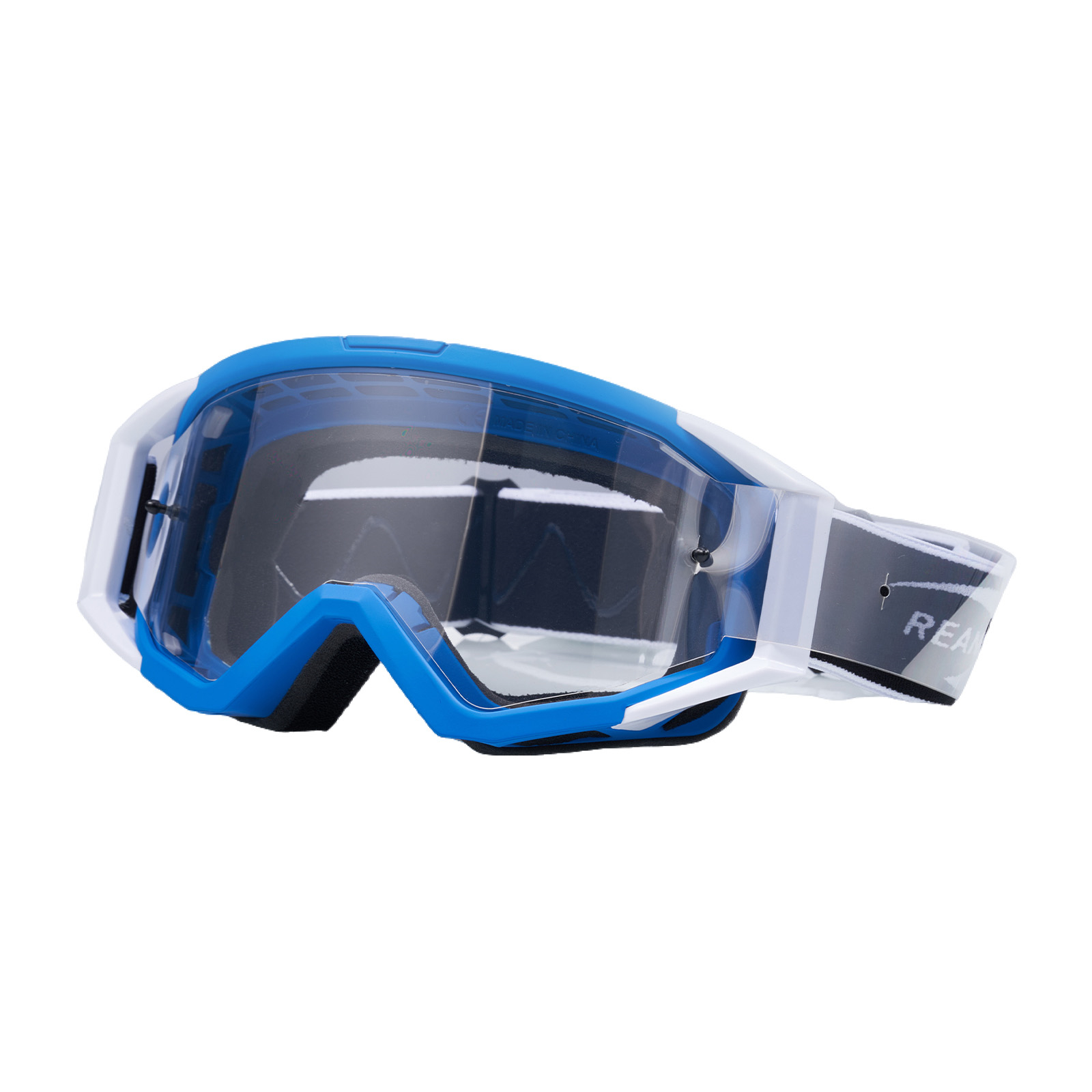 Motorradbrille über Brille-MXG136 Blaue laminierte Folie