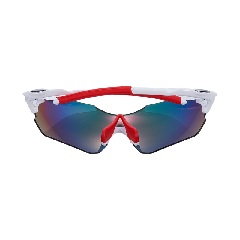 SP039 Weißer Rahmen + rote Gläser